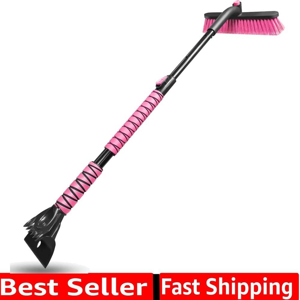 44 Inch Snow Brush for SUV, Ice Scraper for Car Windshield Window, Extendable...
