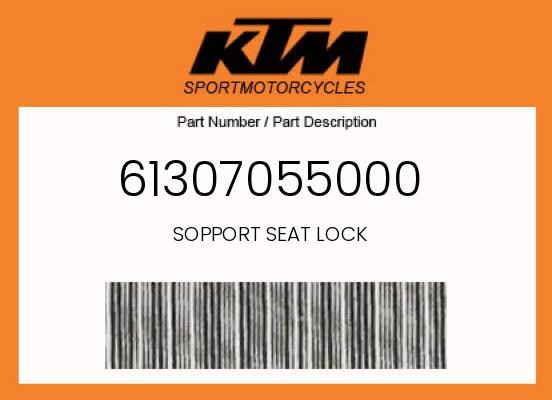 KTM Genuine Sopport Seat Lock - 61307055000