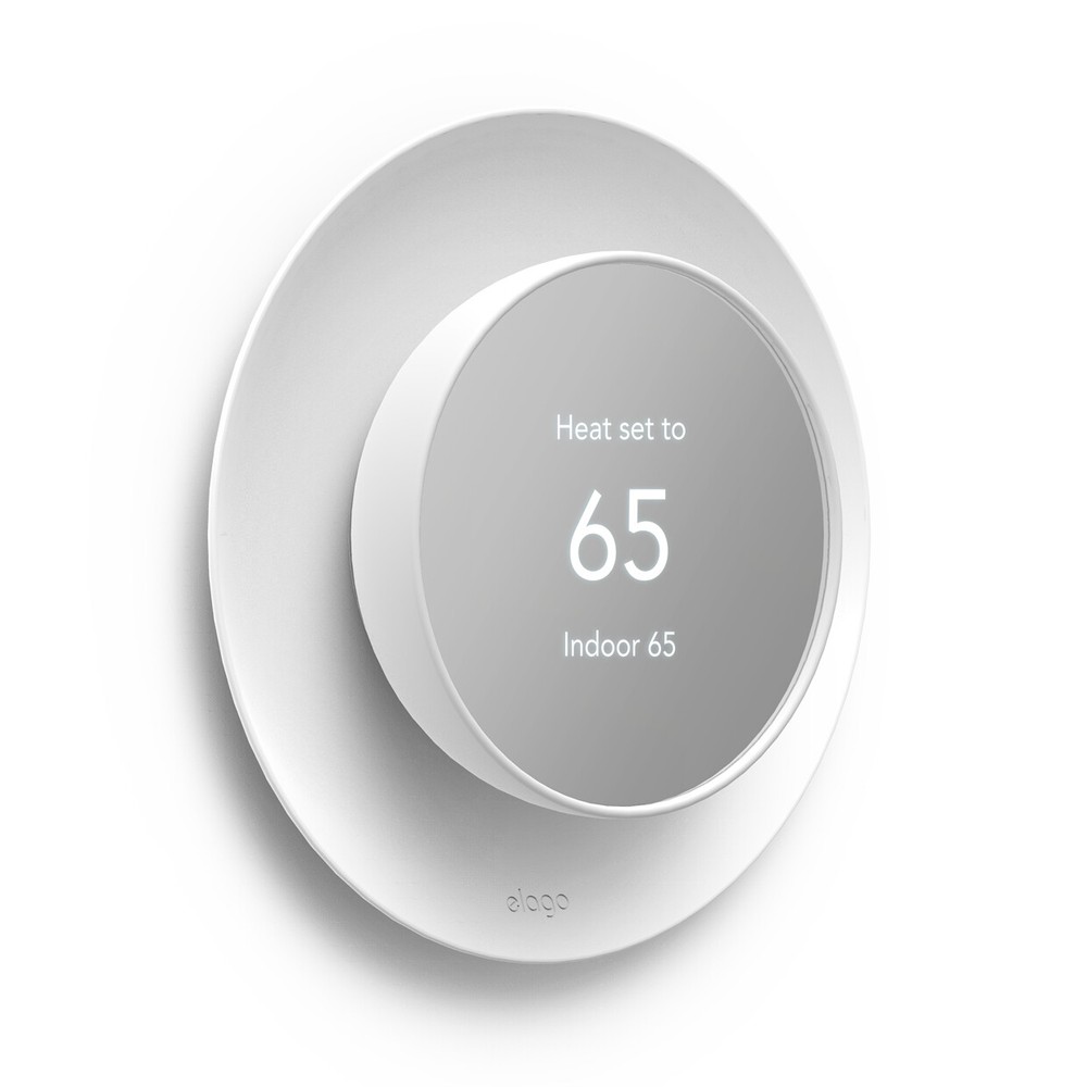 Google Nest Satellite Wall Plate Cover for Nest Thermostat 2020 - elago® [White]