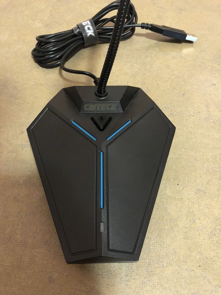 CMTECK G006 Series USB Desktop/Laptop Computer Condenser Microphone, Black