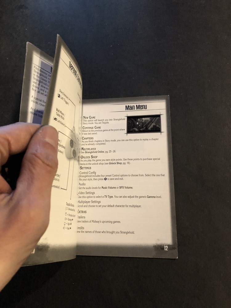 john woo stranglehold xbox 360 Manual Only