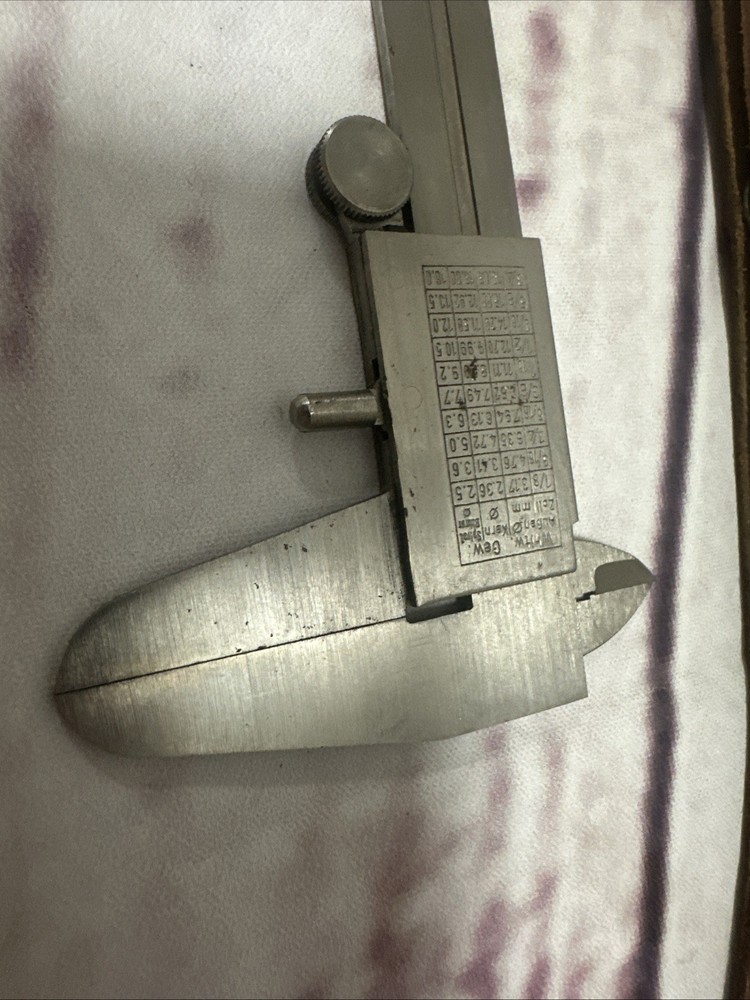 Cenco Machinist Caliper Tool, West Germany, With Case,