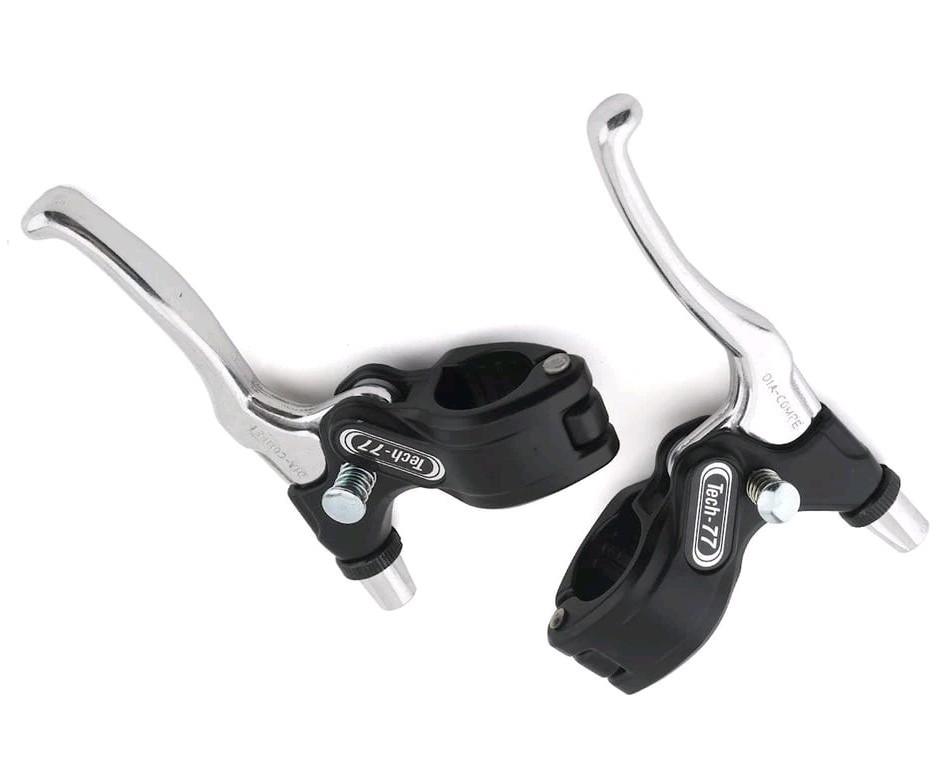 Dia-Compe Tech 77 Brake Levers (Black/Silver) (Pair)