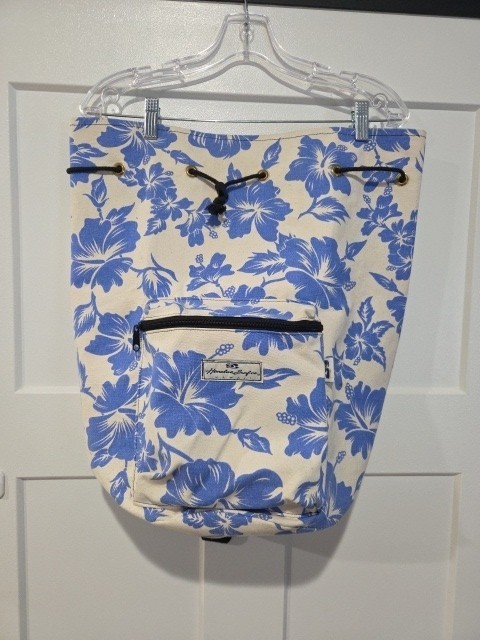Honolua Surf Co. Back Pack / Beach Bag-Large With Zipper and Drawstring.