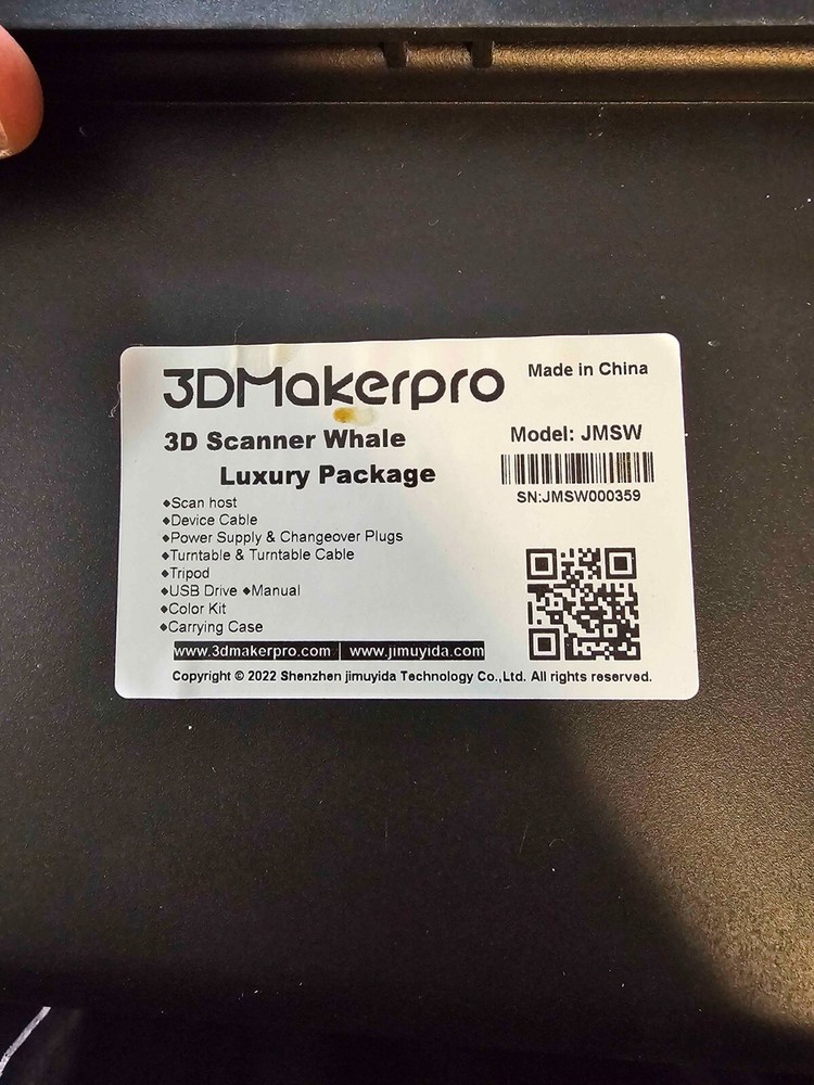3DMakerpro Whale 3D Scanner