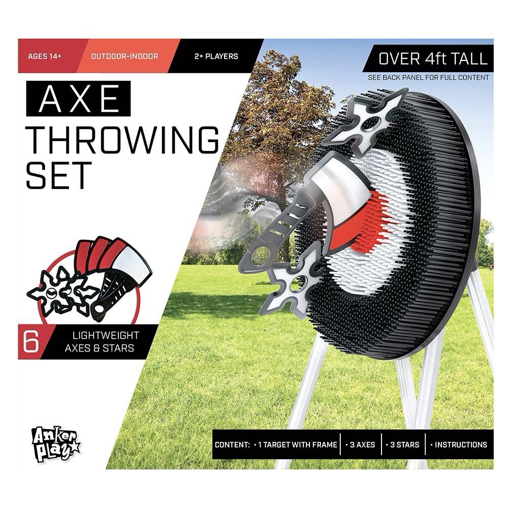 Anker Play Axe Throwing Set with Stand – New