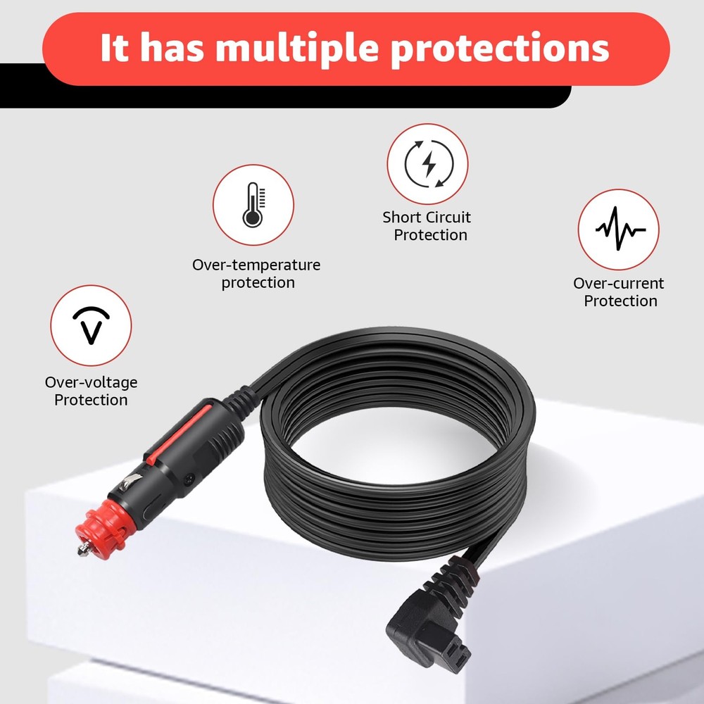 Car Refrigerator DC Power Cord Compatible with alpicool, Bodega, euhomy, boug...