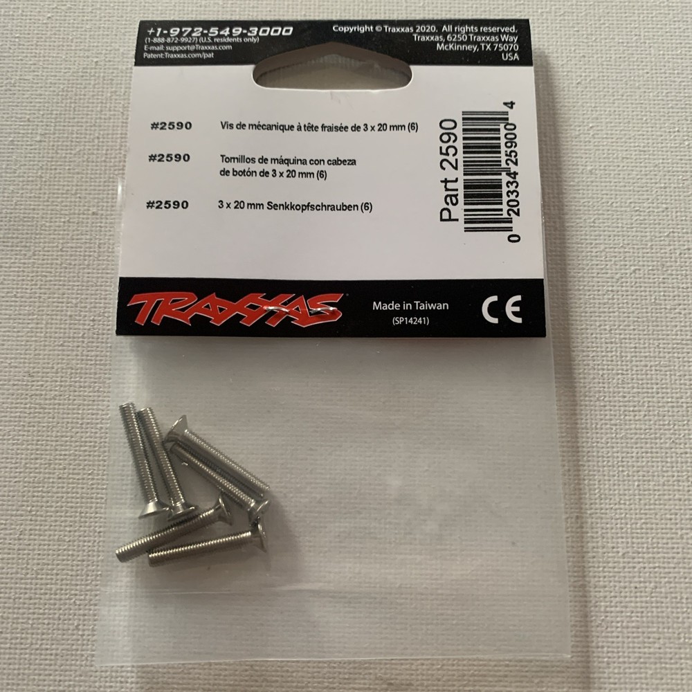 Traxxas Countersunk Screws 2590 NEW
