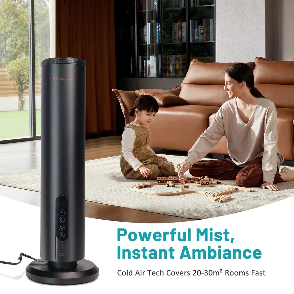 Air Diffuser Bluetooth Waterless Essential Oil Aromatherapy Diffuser with Tim...