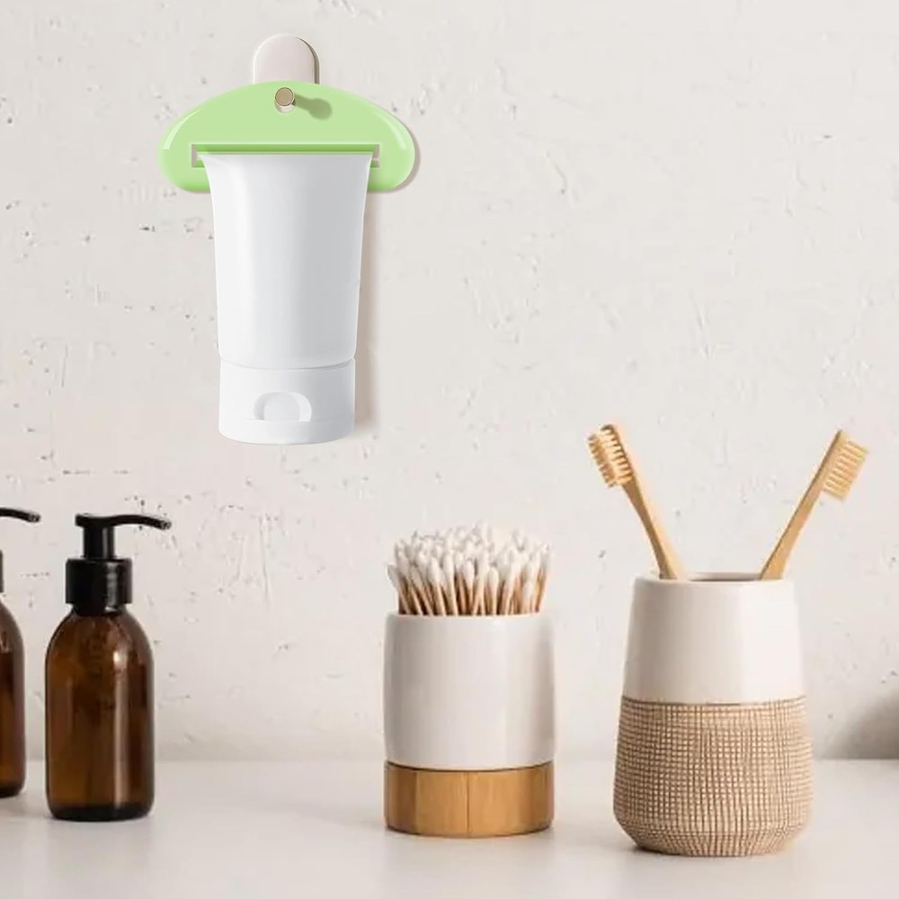 6 Pcs Toothpaste Squeezer Set, Plastic Toothpaste Saver, Hanging Toothpaste Disp