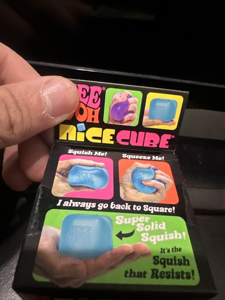 Nee Doh Nice Cube Pink Super Solid Squishy Stress Relief Toys