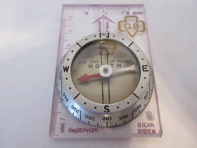 Vintage Girl Scouts Silva System Compass