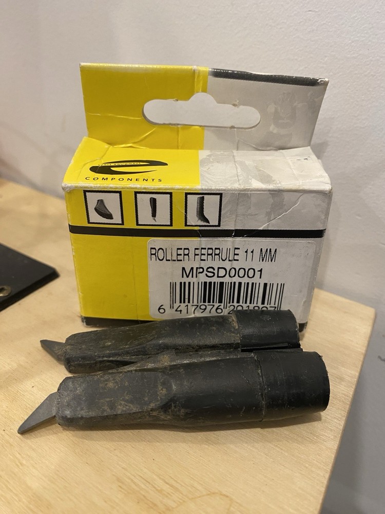 Rollerski Ferrules Tips (Black) - 11mm - Made in Finland by Exel