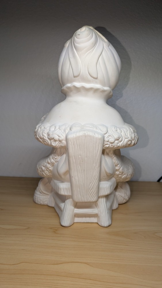 Atlantic Mold Unpainted Ceramic Mrs Santa Claus - Vintage