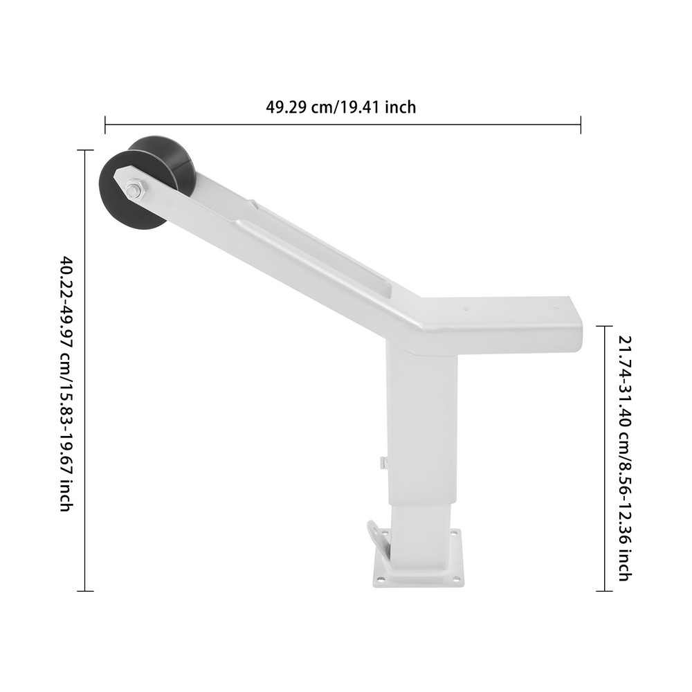 Adjustable Boat Trailer Winch Stand Trailing Tool W/ Roller for Various Ships
