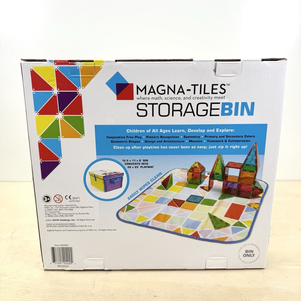 MAGNA-TILES Storage Bin & Interactive Play-Mat - NEW!