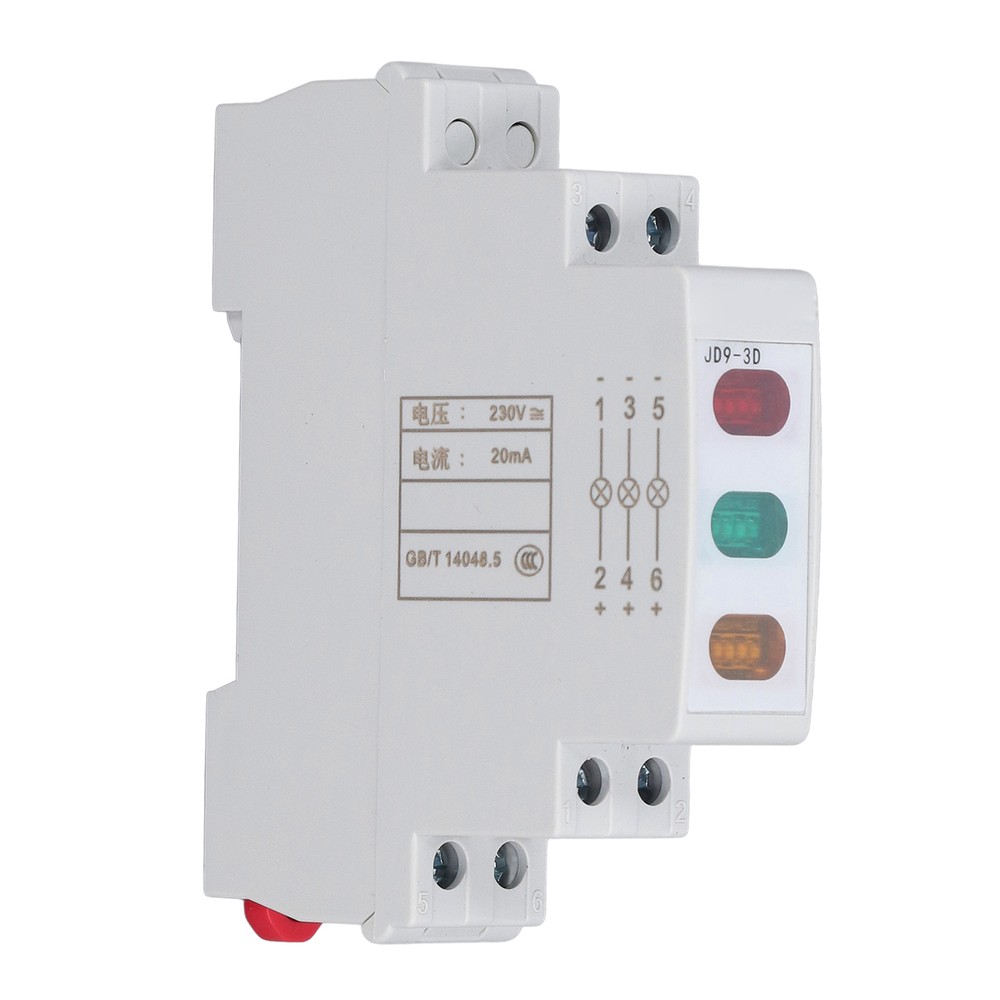 DIN Rail Indicator Light LED Indicator Lamp For Magnetic Starter Contactor.