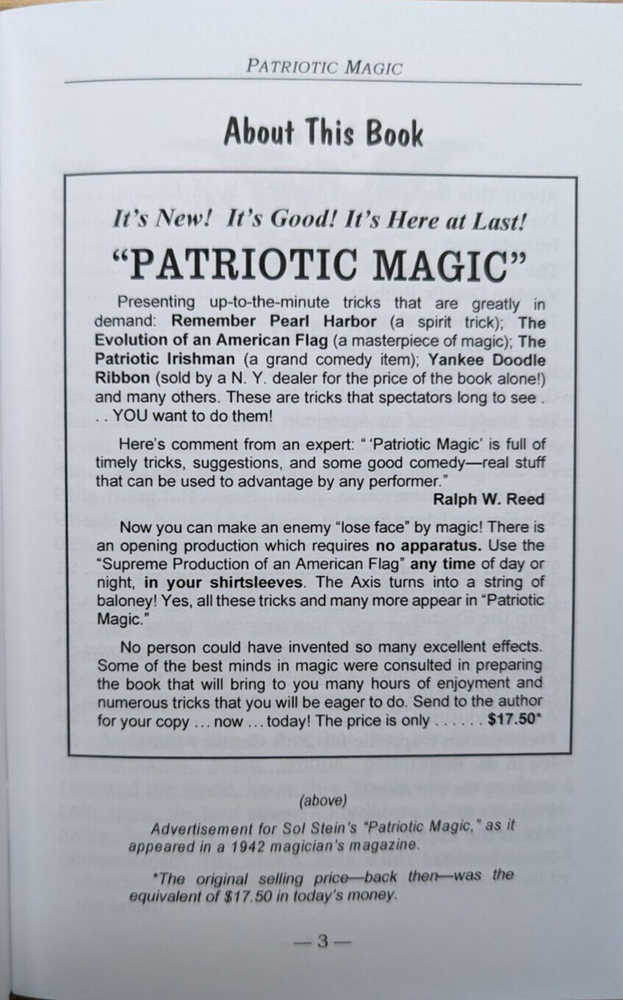 Patriotic Magic by Solomon Stein