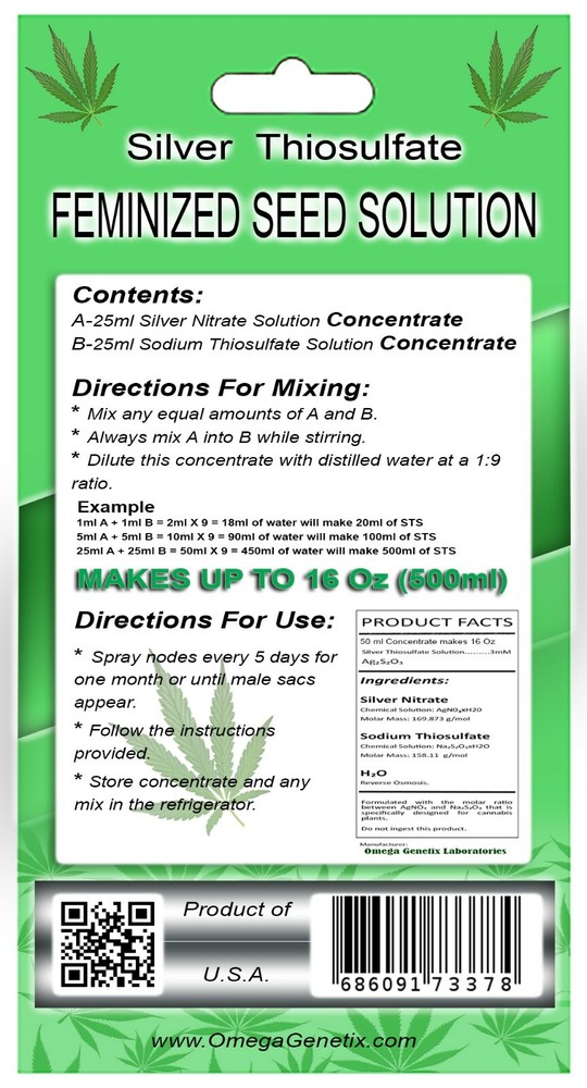 Silver Thiosulfate Solution Concentrate 16 Oz Omega Genetix™ L.L.C.