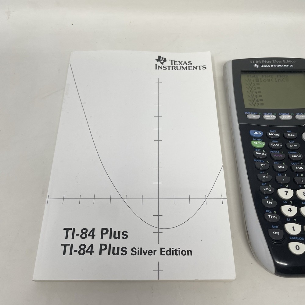 Texas Instruments TI-84+ Plus Silver Edition Graphing Calculator with Manual