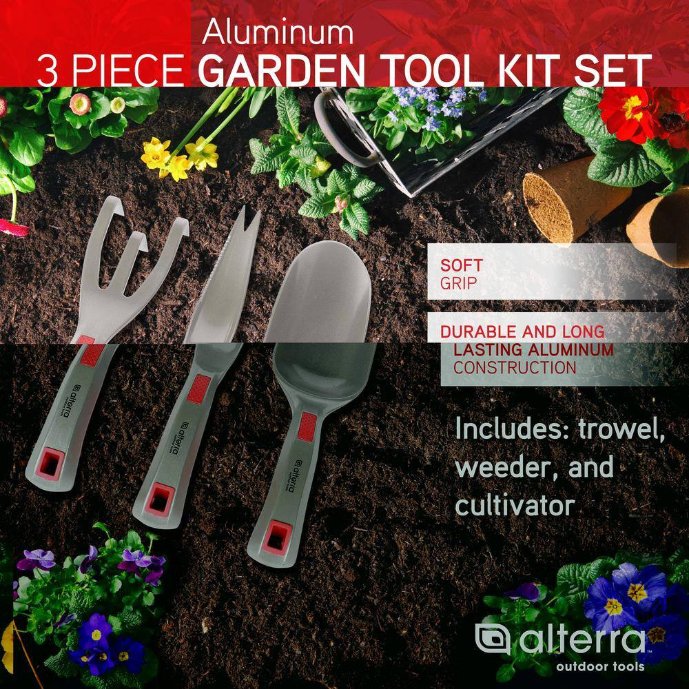 3 Piece Aluminum Hand Tool Set