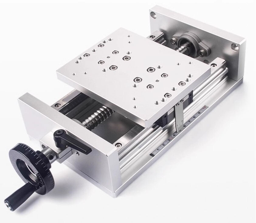 X-axis guide rail fine adjustment slide table XKT200-L100 trip 100mm