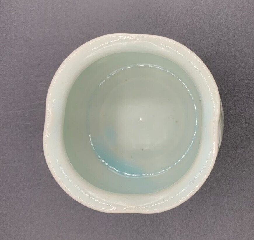 Wald Studio Art Pottery Votive Candle Holder - Signed MD Wald - Ceramic Celedon