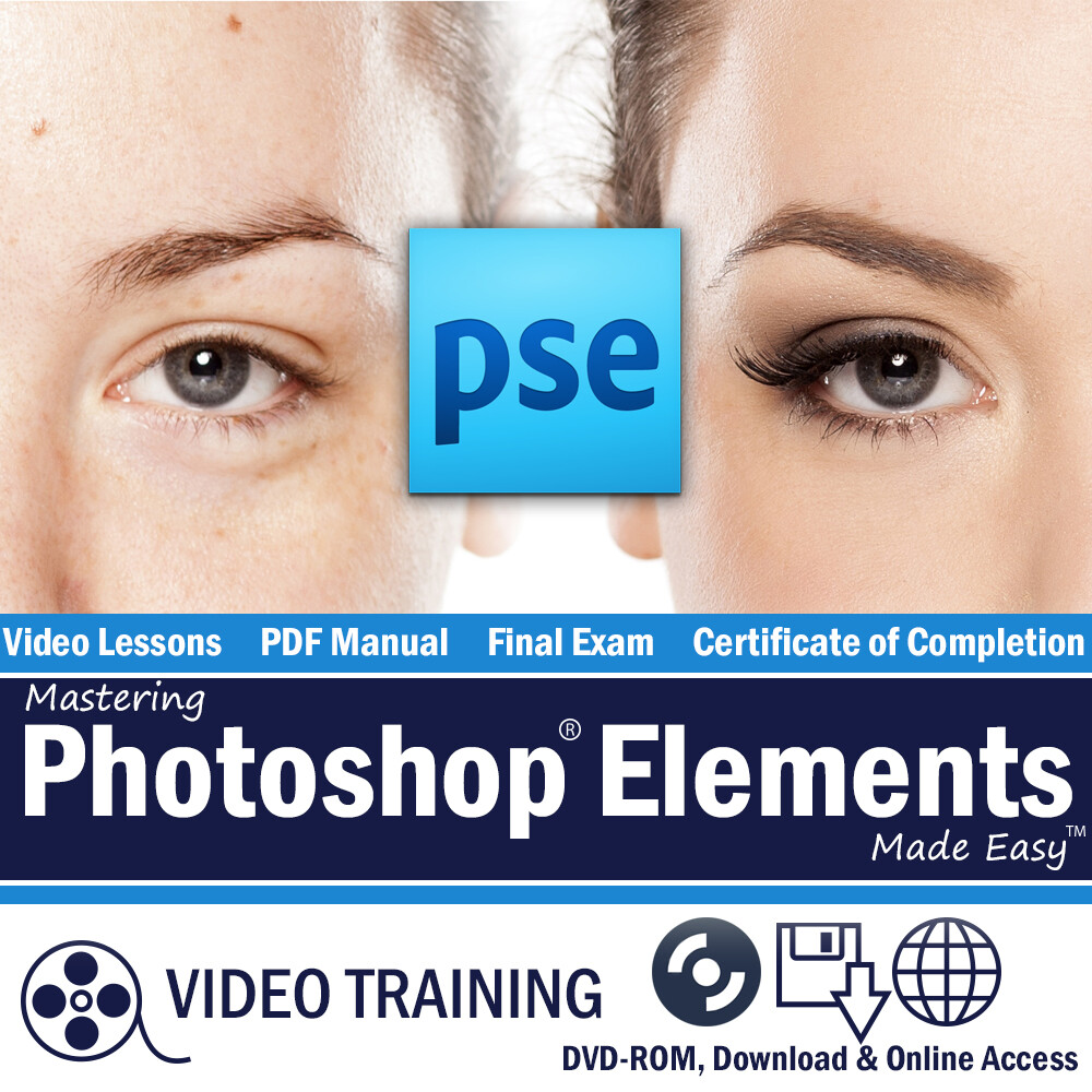 New Learn PHOTOSHOP ELEMENTS 2018 Training Tutorial DVD-ROM Course 187 Lessons