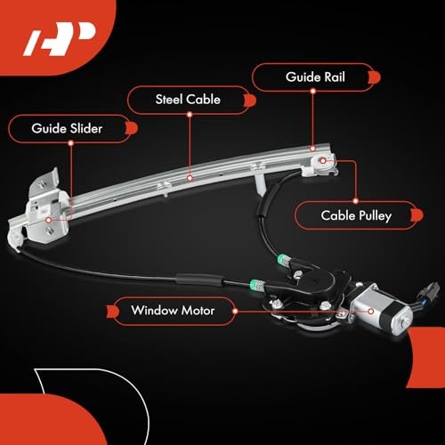 Power Electric Window Regulator with Motor Replacement for Dodge Front Driver