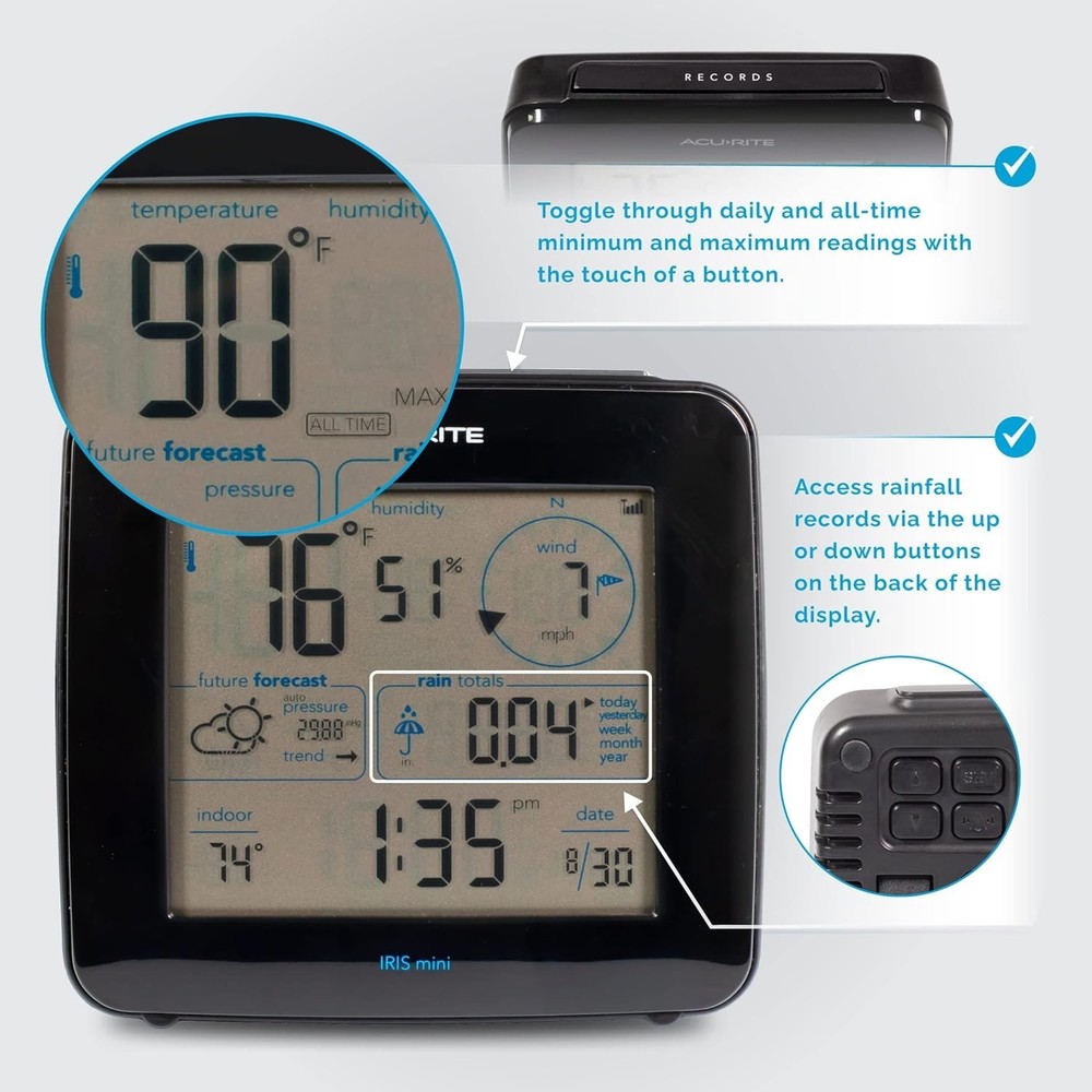 Iris Weather Station with Mini Wireless Display