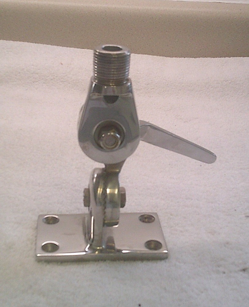 D. Lilly Stainless Steel Antenna Ratchet Mount Threaded Quick-Action Handle