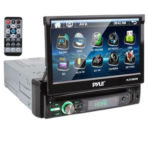 Pyle Single DIN 7"  Touchscreen Bluetooth Stereo CD/DVD Receiver