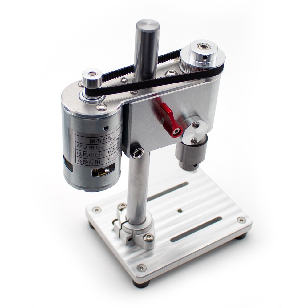 Micro Bench Drill 0.3-6MM Drilling Machine Watch Repair Tools with Power Adapter