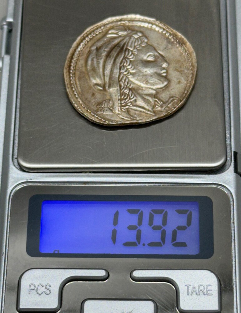 Unique Authentic Beautiful Ancient Roman Greek Solid Silver Coin