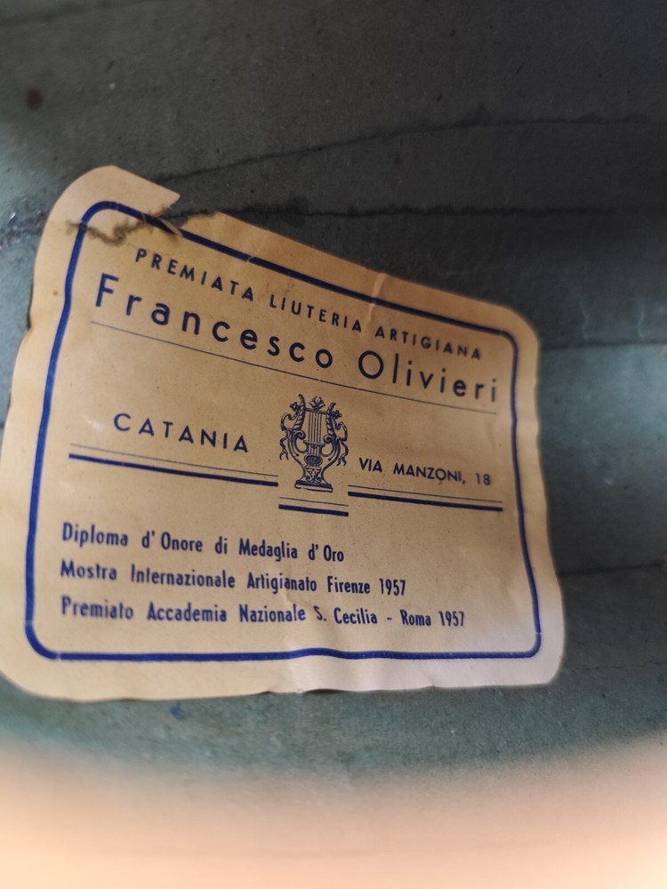 1930 Francesco Olivieri Catania 4/4 Mandolin ????????????????????????????????????