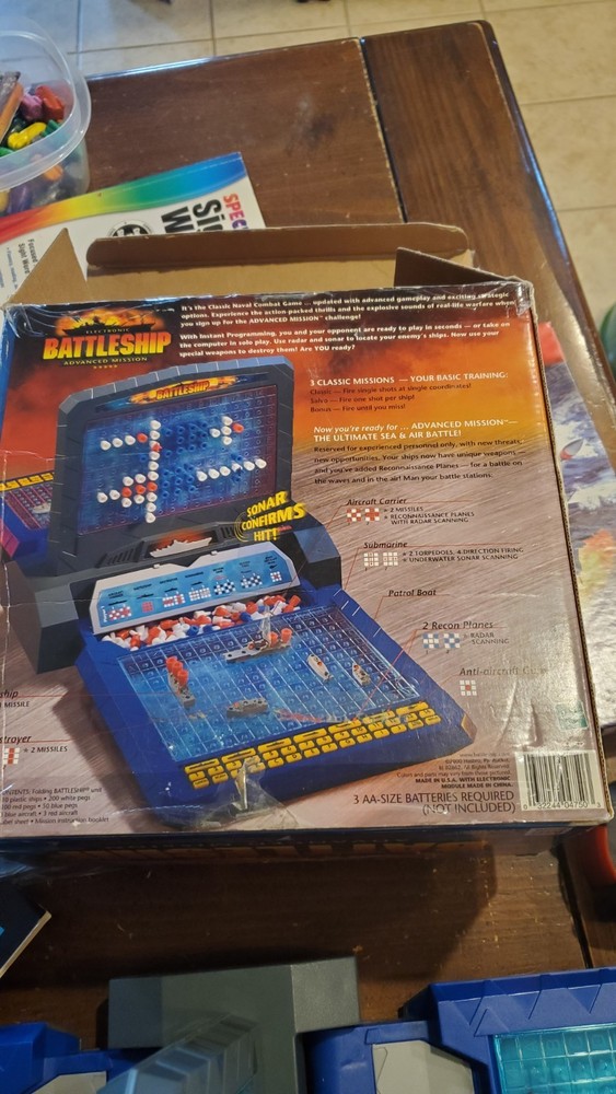 2000 MB Electronic Advanced Mission Battleship Game