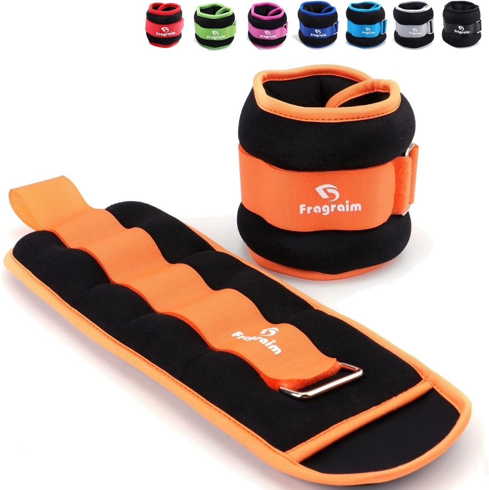 Ankle Weights 20Lbs Pair Strength Training Wrist/Leg/Arm Weight Adjustable Strap