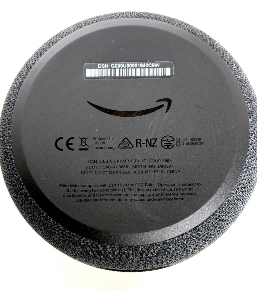 Amazon Echo Dot 3rd Gen Smart Speaker - Black (D9N29T)