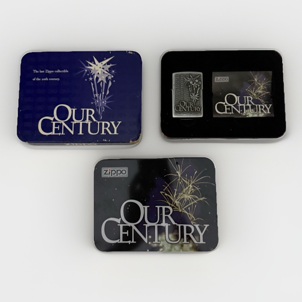 Zippo Lighter Our Century With Box & Paperwork