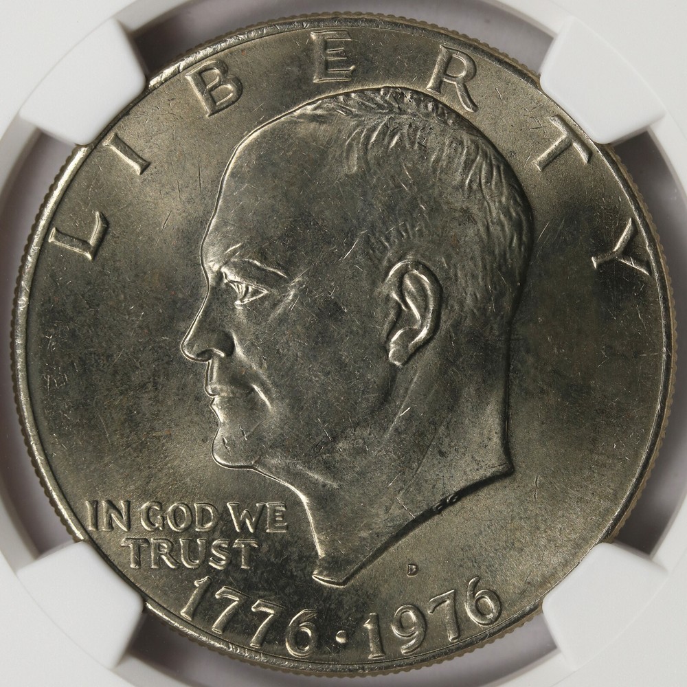 1976-D Type 2 Bicentennial Eisenhower Dollar Ike $1 NGC MS65