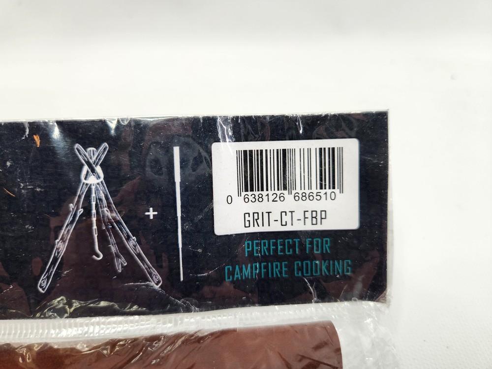 GRITR Camping Tripod Grill Board Set - Compact Portable Rustproof Camping Gear
