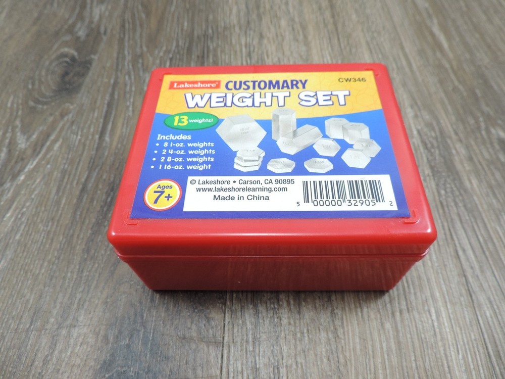 Lakeshore Customary Weight Set CW346 13 Weights