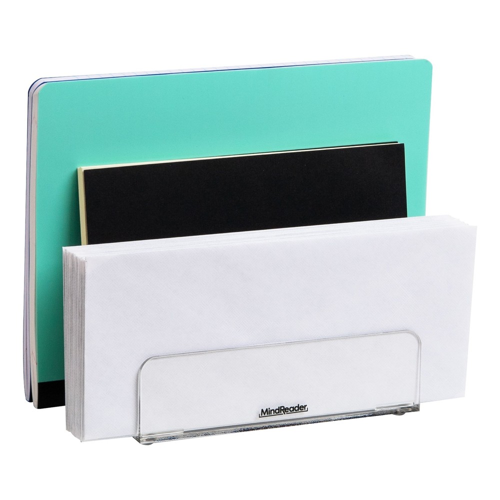 3-Tier Mail Sorter Desktop Organizer Mail Organizer Modern Office Acrylic Clear