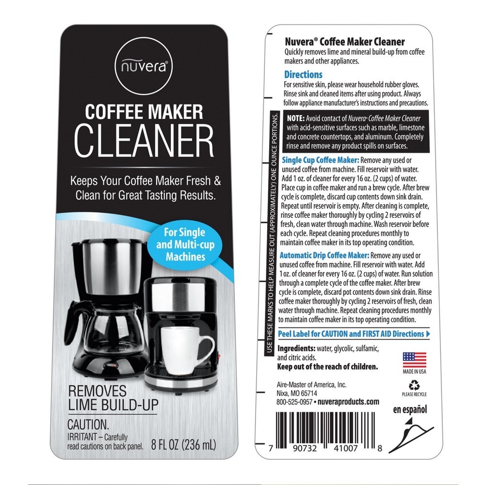 Coffee Makers cleaner Descaling Solution for All Single Cup Standard