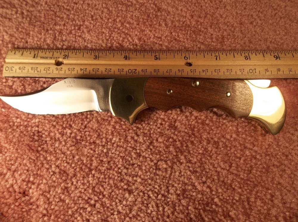 VINTAGE RIGID FOLDING HUNTER KNIFE APACHE G9 PREOWNED IN EXCELLENT CONDITION