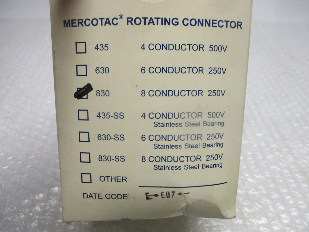 MERCOTAC 830 ROTARY CONNECTOR NSMP