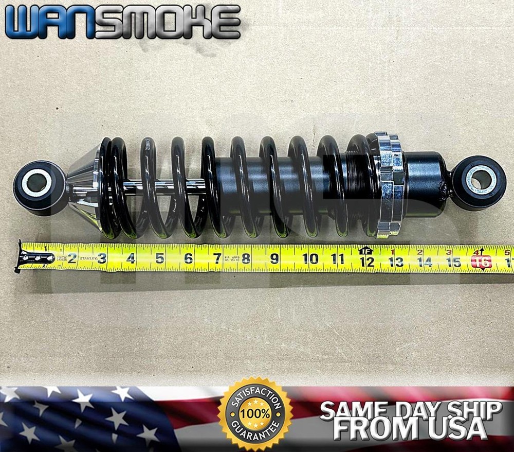 Pair Rear Coilover Shock Spring Hot Rod Set 180 LBS+ Solid Bushing Hat Universal