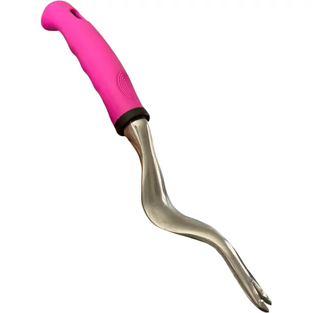 Garden Guru Pink Hand Weeder Tool with Ergonomic Handle, Rust Resistant, 2pack