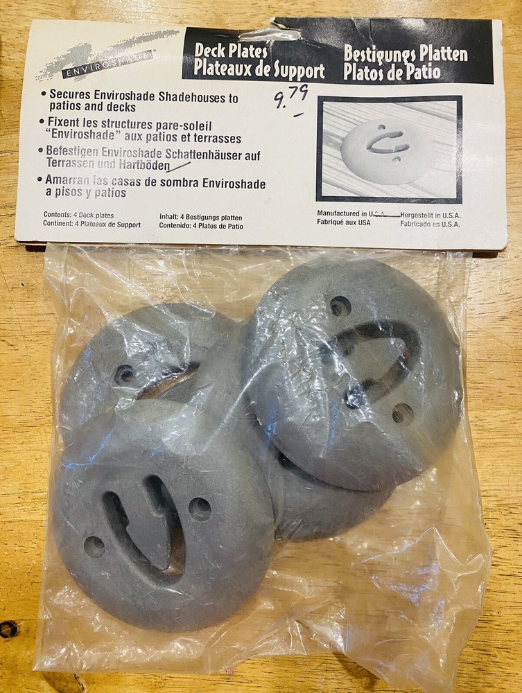 NOS  - Enviroshade Deck Plates 4 Pack