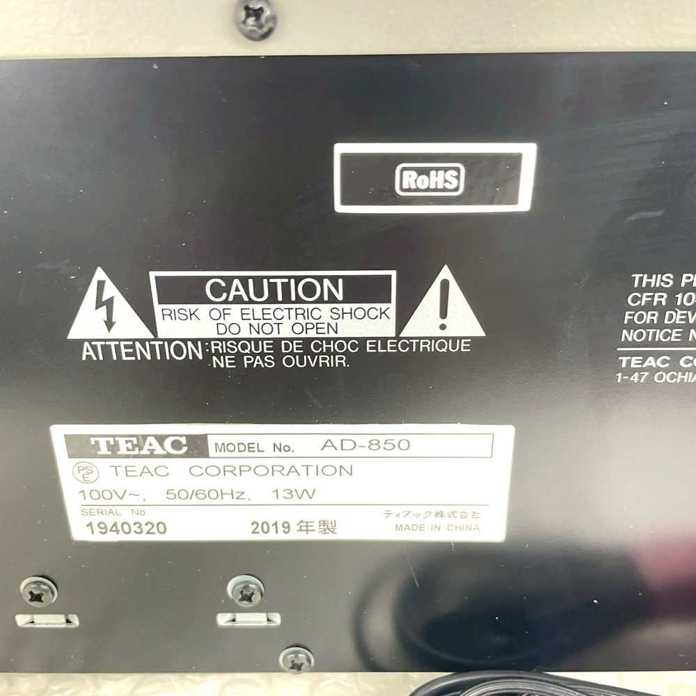 TEAC AD-850 CD Cassette Deck Combo Player With Remote Tested Working